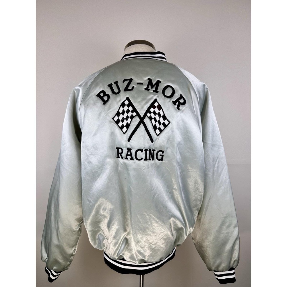 Vintage 80's IMCA Hartwell  Satin Jacket Made In USA Size 2XL RARE‎ Patina